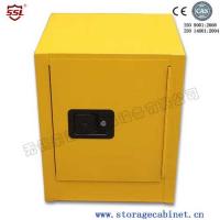 China Stainless Steel Iron Coated Flammable Yellow Powder Chemical Storage Cabinets For Laboratory  /  Bench Top factory