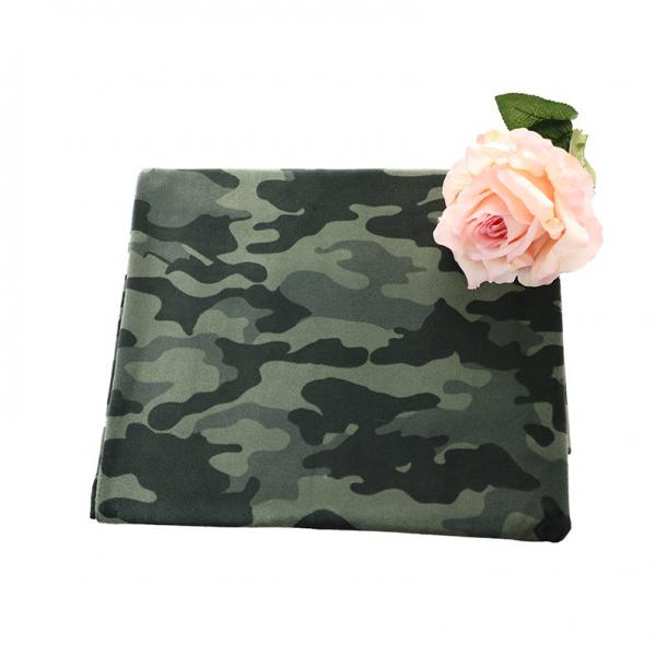 Quality Camouflage Printed Single Side Super Soft Fabric 250gsm 288F for sale