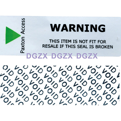 Quality Low Residue Custom Warranty Stickers / Tamper Evident Labels With Hidden Message for sale