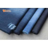 Quality Dark Blue Clothes Coated Stretchy 12oz 100 Cotton Denim Fabric By The Yard for sale