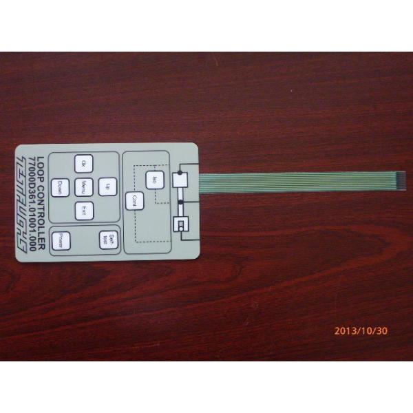 Quality Thin Film 3m Adhesive Single Membrane Switch , Embossed Membrane Key Switches for sale