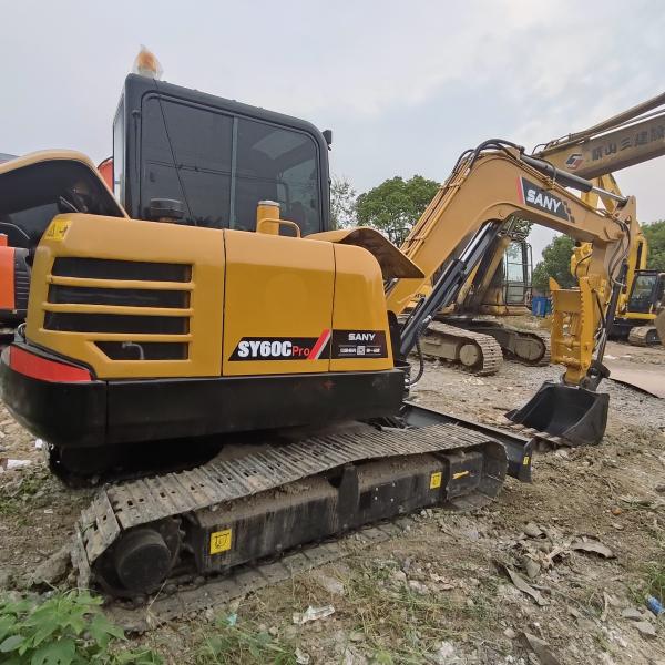 Quality 6 Ton Crawler Hydraulic Second Hand Mini Digger Sany SY60C Pro Excavator 0.25m3 for sale