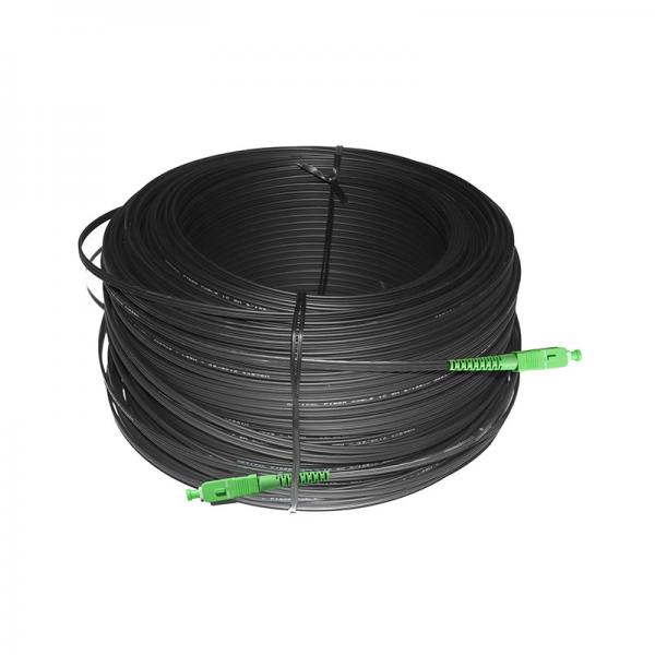 Quality 150m Fiber Optic Drop Cable , SC To SC Patch Cord G.657A For Outdoor for sale