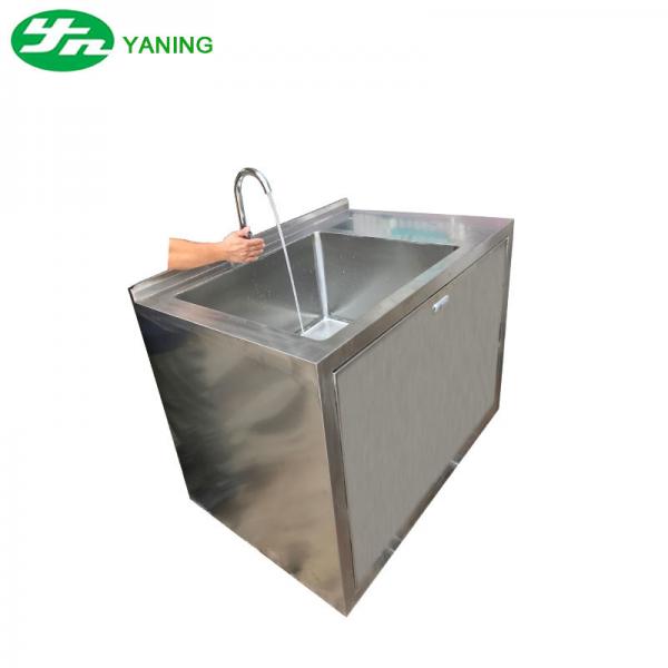 Quality Laboratory 304 Stainless Steel Hand Wash Basin Sink With Sensor Faucet for sale