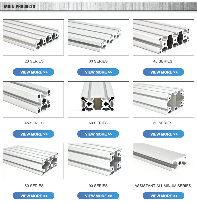 china factory anodized t-slot aluminum profiles 2060 with accessories