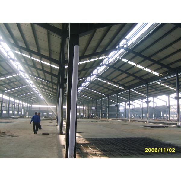 Quality Ready Made Steel Structures Garment Factory Building / Multi Spans Metal Workshop for sale
