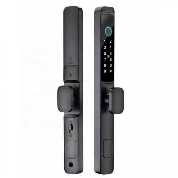 Quality Zinc Alloy Waterproof Smart Door Lock Silver / Black High Security Smart Lock for sale