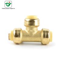 Quality Lead Free 1''X1''X1'' T Type Connector Copper Push Fit Fittings for sale