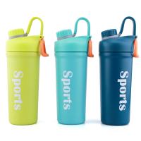 China 20oz Vacuum Insulated Sports Water Bottle Metal Thermos Flask Shake Bottle With Stainless Steel Ball factory