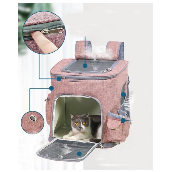 Quality Oxford Fabric Zipper Closure Outdoor Pet Carrier Bag For Cats And Dogs for sale