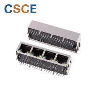 China 1 * 4 Port RJ45 Connector Transformer 100Base - T Shielded For IP Phone / X DSL Modem factory