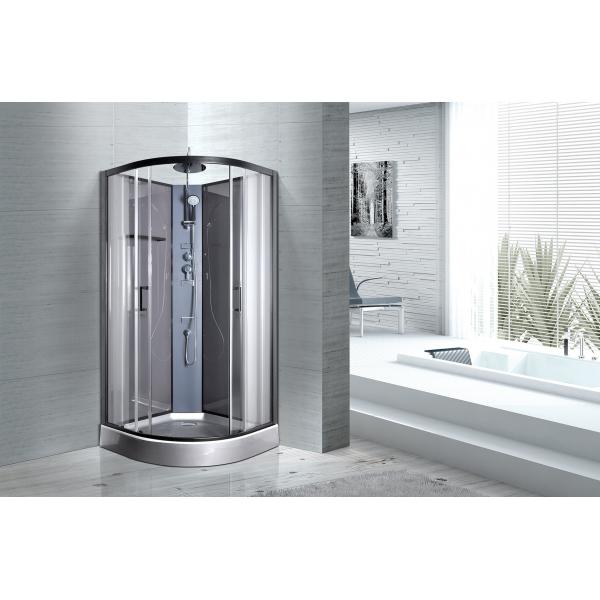 Quality Convenient Comfort Bathroom Shower Cabins With 4MM Light Grey 663C Back Panel for sale