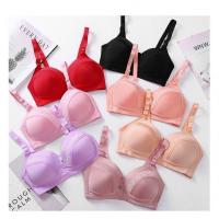 China Flower Wireless Push Up Bra Full Cup 105cm Bust Big Breasted Wire Free factory