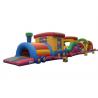 China Indoor Playground Adult Inflatable Obstacle Course Race Fireproof With Climb Slide factory