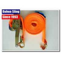 China 10000 Lbs 2  Mini Ratchet Tie Down Straps With Zinc Plated Welded Wire Hook factory