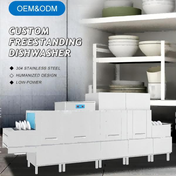 Quality OEM Commercial Stainless Steel Dishwasher High Pressure Freestanding Dishwasher for sale