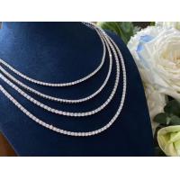 China vvs real diamond jewellery fashion jewelry manufacturer china the diamond jewelry factory Diamond Tennis Necklace for sale