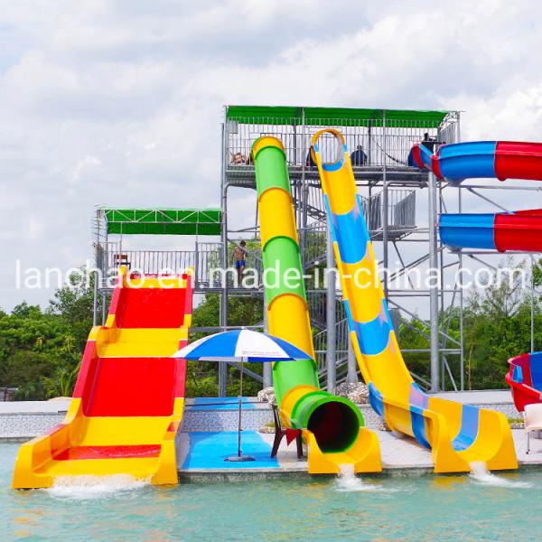 Quality Fiberglass Body Amusement Park Water Slide Pipe For Amusement Water Park for sale