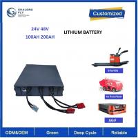 China CLF Electric Forklift Lifepo4 Lithium Battery Packs OEM 48V 200Ah 300Ah 50Ah For AGV factory