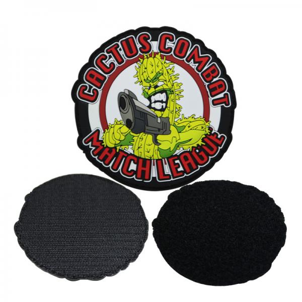 Quality Waterproof Morale PVC Patch Hook And Loop Backing Self Adhesive for sale