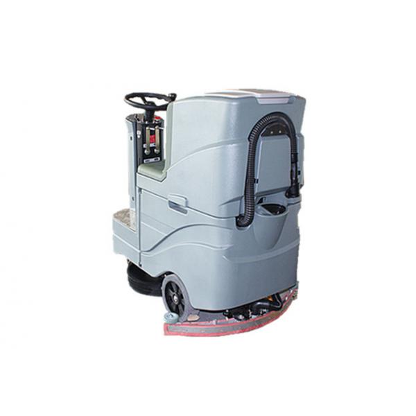 Quality Airpot / Subway Station Ride On Floor Scrubber Dryer Compact Linetex Rubber for sale