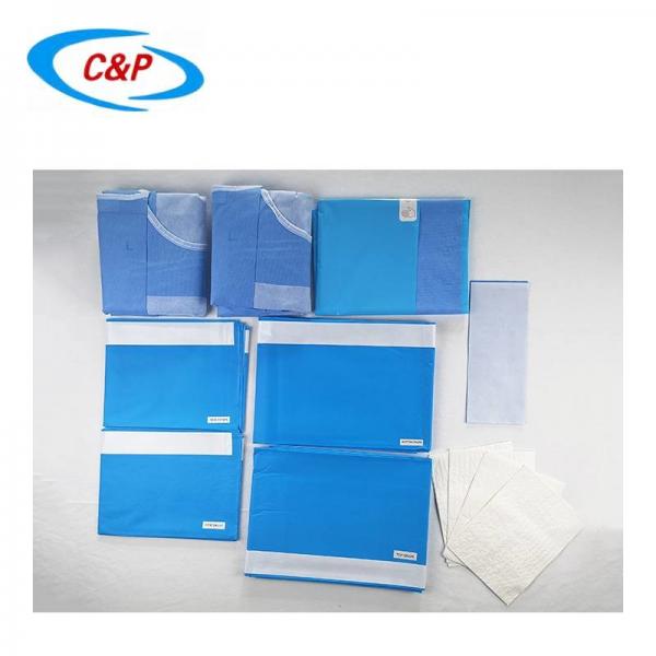 Quality Nonwoven Reinforced Split General Surgery Drape Pack Barrier For Hospital Clinic for sale