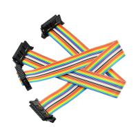 Quality Customized IDC 16 Pin Flat Ribbon Cable With Wire Gauge AWG28# 2.54mm Pitch for sale