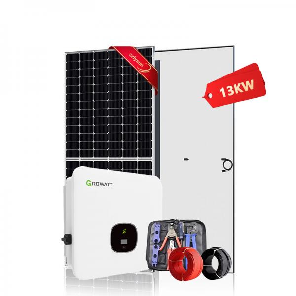 Quality Complete On Grid Solar Energy System PV Power Solar Panel Mounting 13KW for sale