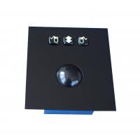 China IP65 Vandal proof Top panel black stainless steel waterproof stainless steel optical trackball for sale