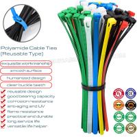 Quality Plastic Loosable Cable Tie 7.6x200mm, Polyamide (Nylon) 66, 94V-2 Reusable Cable Tie (50lbs) for Wire Management for sale