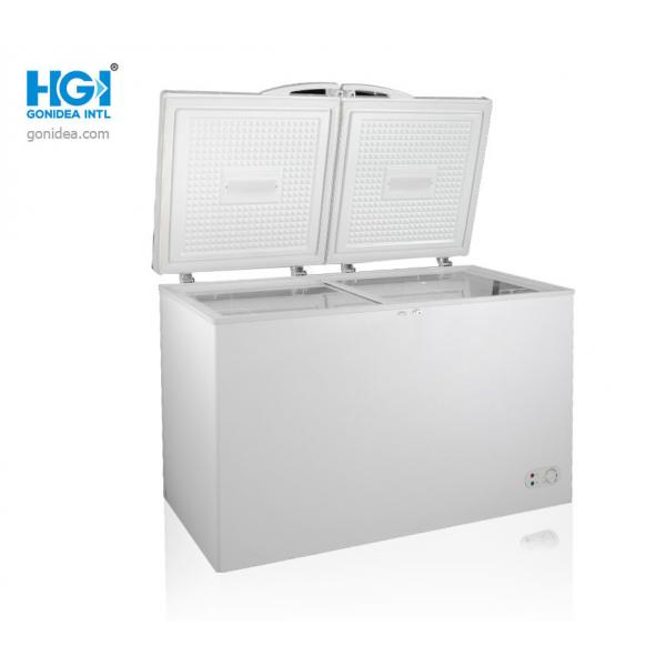 Quality Commercial Freezer Stand Up Double Door Chest Deep Freezer 352L for sale