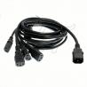 China C14 4 x C13 UPS PDU Y Splitter Computer Monitor PC Power Cord 10A 250V Cable 1.8m factory