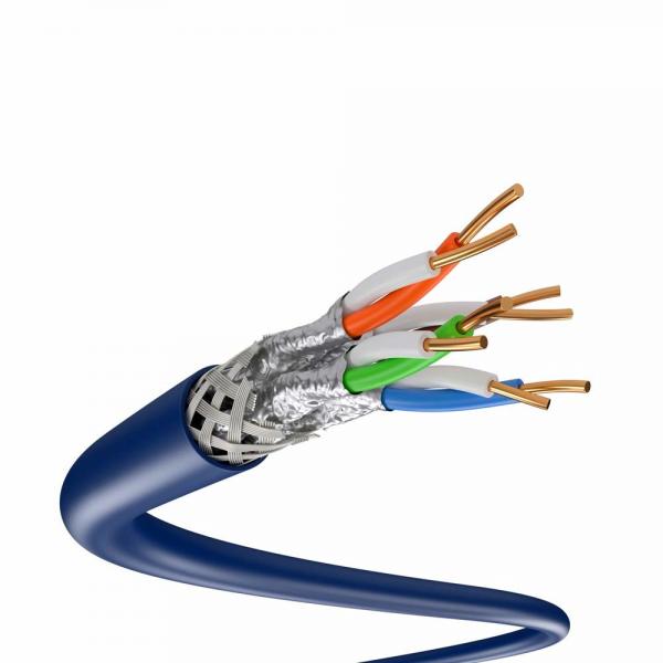 Quality SFTP Outdoor Cat7 Lan Cable Double Shield CCA 28AWG Multicolor for sale
