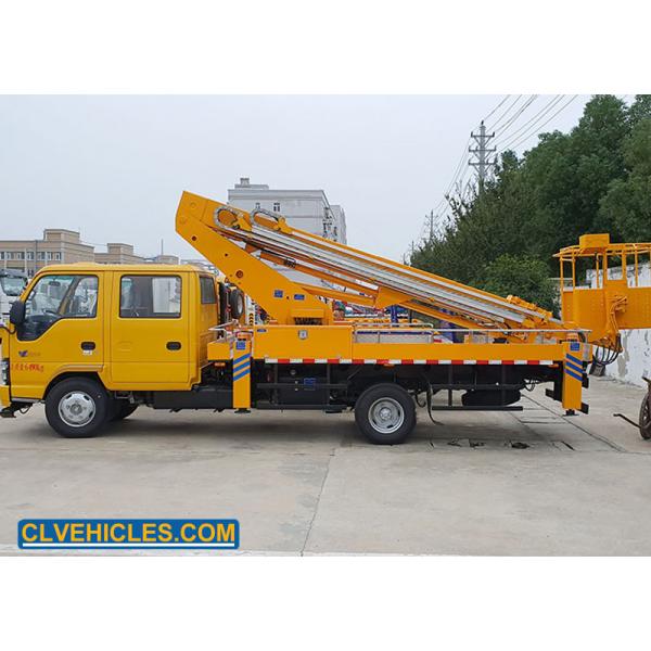 Quality ISUZU N Series Truck Mounted Bucket Lift 16m Telescopic Boom with Crew Cab for sale