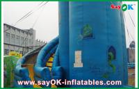 China Customized Blue PVC Inflatable Bounce House / Inflatable Slide factory