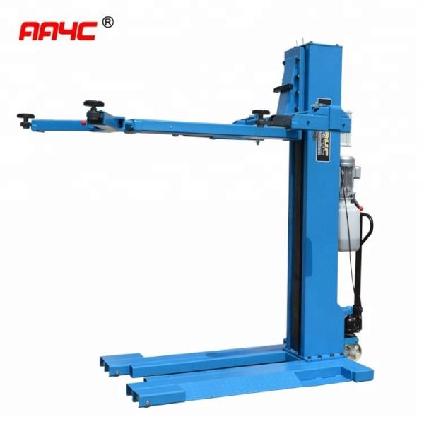 Quality Hydraulic One Post Vehicle Lift Single Post Car Hoist 2.5T 1.8M Manual  Parking for sale