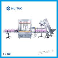 China Huituo automatic pistion filling machine for liquid detergent and dishwash large volume bottles for sale