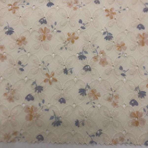 Quality Fabric Embroidery Cotton Material For Garment And Home Textile M04-LK007 for sale