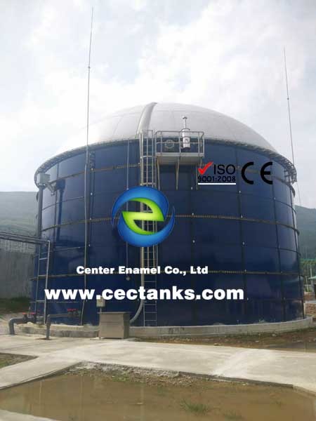 Quality BSCI Waste Water Storage Tanks , Bolted Glass Fused To Steel Wastewater Treatment Tank for sale