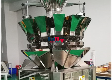 Quality Multihead Weigher Packing Machine for Weighing and Filling Marijuana Buds into Tin Bottle or Container for sale