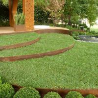 Quality ISO Lawn Edging Corten 100mm Garden Metal Ornaments Powder Coated for sale