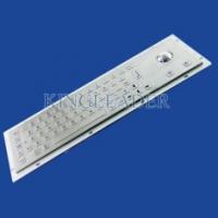 China Robust Panel Mount Industrial Metal Keyboard With Flat Keys factory