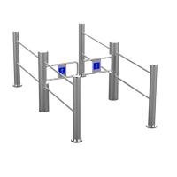 China SS304 DC 24V Supermarket Swing Gate High Security Safety With Infrared Sensor factory