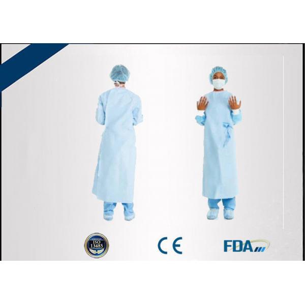 Quality Lightweight Non Woven Disposable Barrier Gowns For Chemical / Food Industry for sale