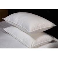 china Double Stitched Piping Cotton Down Feather Pillow Insert with White Goose Feather