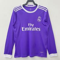 China Edition Long Sleeve Soccer Jerseys Purple Retro Football Jersey factory
