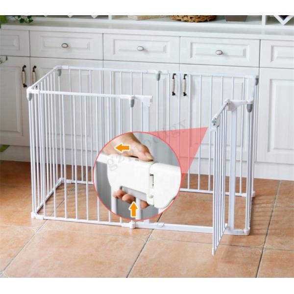 Quality Multiscene White Foldable Baby Playpen Extendable With Automatic Lock for sale