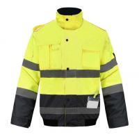 China Reflective PPE Safety Wear Waterproof Jacket High Visibility Traffic Warning Safety Work Clothes Can Be Customized Logo factory