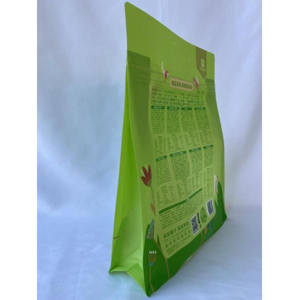 Quality BRC Box Bottom Pouch Flat Bottom Packaging Bag With Clear Window for sale