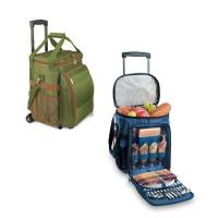 China New Picnic Time - Avalanche - Pine w/Lattice Stripe Picnic Cooler Set cooler bag with drink holder cooler bag with hard factory